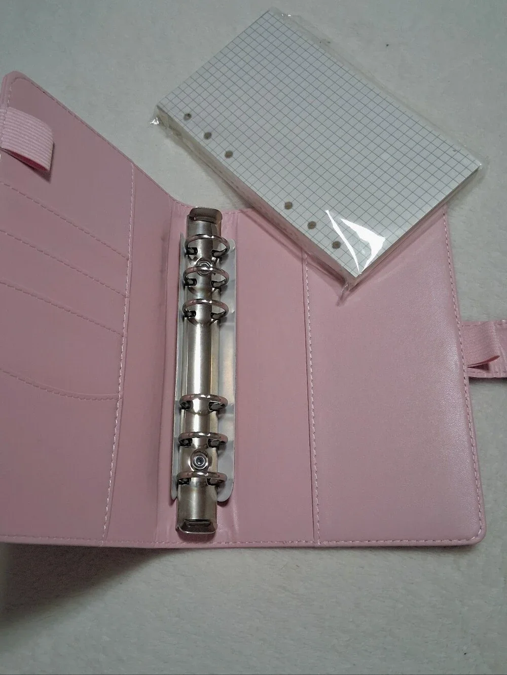 Hello Kitty A6 (6 Ring) Binder With Magnetic Closure